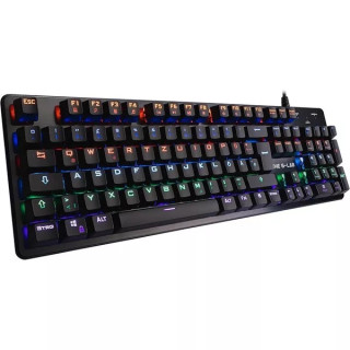 The G-Lab KEYZ CARBON V3/INT - Blue Switch - Mechanikus Gamer Billentyűzet (Angol Kiosztás!)