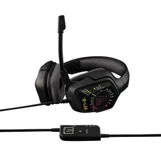 The G-Lab KORP COBALT 7.1 EX - Gamer Headset - Fekete