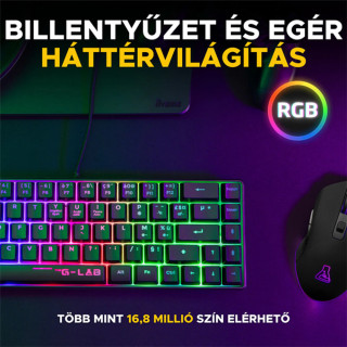 The G-Lab 2 in 1 COMBO HYDROGEN B/HU - Gamer Billentyűzet + Egér