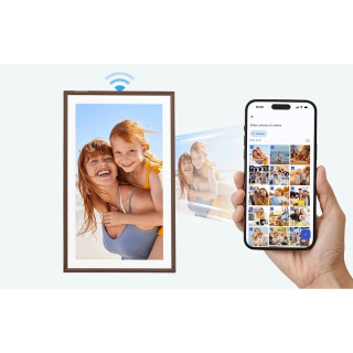 Arzopa D156 Digitális Képkeret - 15.6" - Barna