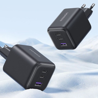 Ugreen X527 USB-A + USB-C Gyorstöltő GaN Hálózati Adapter 45W - Fekete