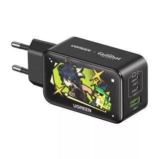Ugreen CD244 Genshin Impact USB + USB-C GaN Gyorstöltő Hálózati Adapter 65W