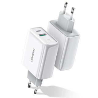 UGREEN CD170 USB + USB-C Gyorstöltő Hálózati Adapter 36W - Fehér