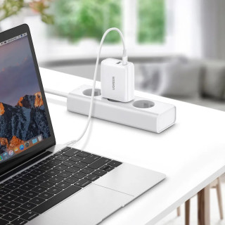 UGREEN CD170 USB + USB-C Gyorstöltő Hálózati Adapter 36W - Fehér
