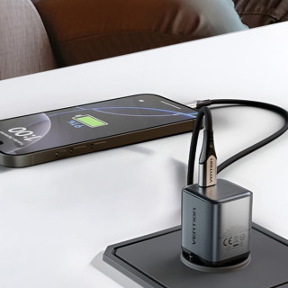 Vention USB-C GaN Gyorstöltő Hálózati Adapter 20W (szürke)