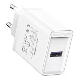 Vention FACW0-EU USB Gyorstöltő Hálózati Adapter 22.5W - Fehér