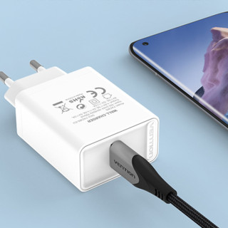 Vention FACW0-EU USB Gyorstöltő Hálózati Adapter 22.5W - Fehér