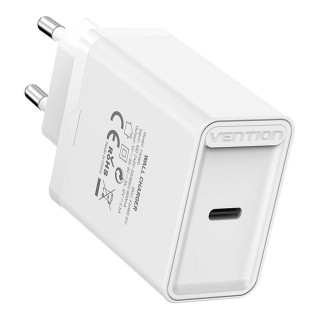 Vention FAIW0-EU USB-C Gyorstöltő Hálózati Adapter 30W - Fehér