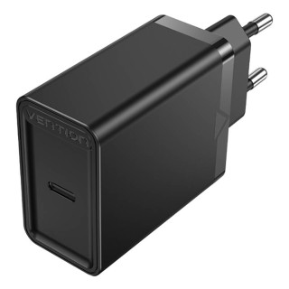 Vention FAIB0-EU USB-C Gyorstöltő Hálózati Adapter 30W - Fekete