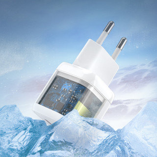 Vention FAKG0-EU USB-C GaN Gyorstöltő Hálózati Adapter 30W - Zöld