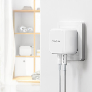 Vention FBPW0-EU USB-C GaN Gyorstöltő Hálózati Adapter 35W - Fehér