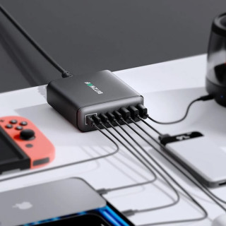 BlitzWolf BW-S26 Gyorstöltő Hálózati Adapter 250W - Fekete