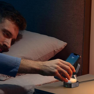 UGREEN W256 2 in 1 Vezeték Nélküli Gyorstöltő 20W - Fekete