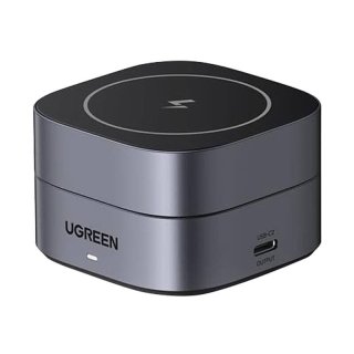 UGREEN W256 2 in 1 Vezeték Nélküli Gyorstöltő 20W - Fekete