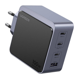 UGREEN Nexode Air USB + USB-C Gyorstöltő Hálózati Adapter 100W - Szürke