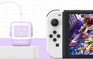 UGREEN Nexode RG (Robot GaN) USB + USB-C Gyorstöltő Hálózati Adapter 65W - Lila