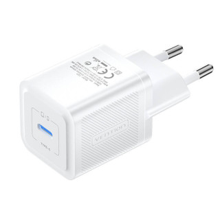 Vention FEPW0-EU USB-C Gyorstöltő Hálózati Adapter 20W - Fehér