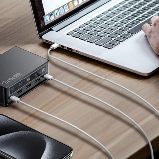 BlitzWolf BW-i9 USB-A + USB-C Asztali töltő 110W - Fekete