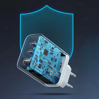 UGREEN CD275 USB + USB-C Gyorstöltő Hálózati Adapter 65W - Fehér