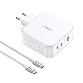 UGREEN Nexode 15339 USB + USB-C Gyorstöltő Hálózati Adapter 140W - Fehér