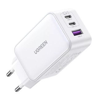 UGREEN Nexode USB + USB-C GaN Gyorstöltő Hálózati Adapter 65W - Fehér