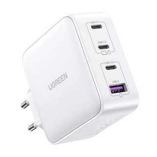 UGREEN Nexode 15337 USB + USB-C GaN Gyorstöltő Hálózati Adapter 100W - Fehér