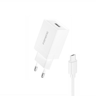 Foneng K210 USB Hálózati Adapter + Micro-USB kábel - Fehér
