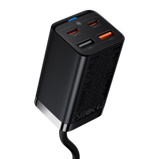 Baseus GaN3 Pro USB + USB-C Gyorstöltő Hálózati Adapter 65W - Fekete