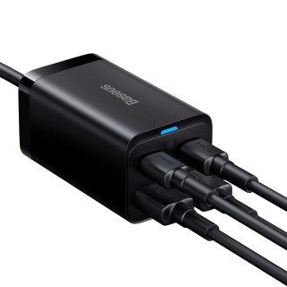 Baseus GaN3 Pro USB + USB-C Gyorstöltő Hálózati Adapter 65W - Fekete