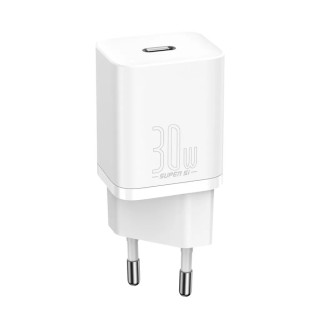 Baseus Super Si 1C Gyorstöltő Hálózati Adapter 30W - Fehér