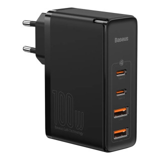 Baseus GaN2 Pro USB + USB-C Gyorstöltő Hálózati Adapter 100W - Fekete
