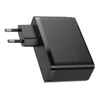 Baseus GaN2 Pro USB + USB-C Gyorstöltő Hálózati Adapter 100W - Fekete