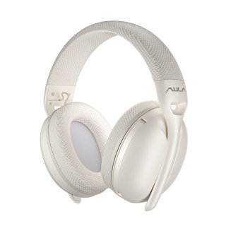 AULA S6 Tri-Mode Vezeték Nélküli Gamer Headset - Bézs