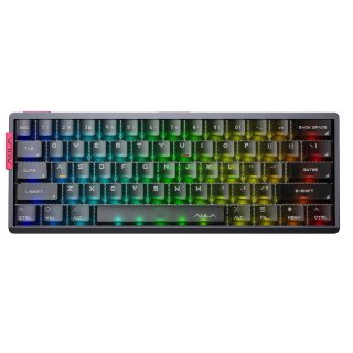 AULA AG60 PRO eSport Magnetic Switch Mechanikus Gamer Billentyűzet - Fekete-Átlátszó