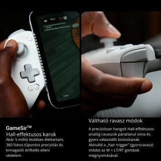 GameSir G8+ MFI Type-C Kontroller (Apple tanusítvánnyal) - Okostelefon-Tartóval