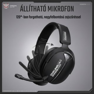 Onikuma GT887 4-Mode Vezeték Nélküli Gamer Headset - Fekete