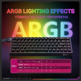 Onikuma MT603 Tri-Mode Vezeték Nélküli Magnetic Switch Mechanikus Gamer Billentyűzet