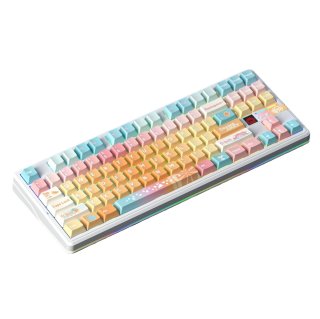 AULA F87 PRO V2 Vezeték Nélküli Mechanikus Gamer Billentyűzet - Tropical Edition