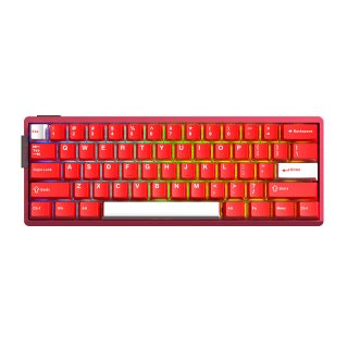 AULA AG60 PRO eSport Magnetic Switch Mechanikus Gamer Billentyűzet - Piros
