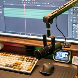 MAONO PD400X USB/XLR Dynamic Streamer/Podcast Mikrofon - Fekete