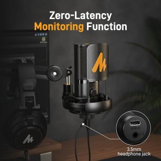 MAONO PM450S USB Streamer/Gamer Mikrofon Kit RGB - Fekete