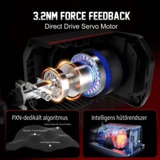 PXN-V10 Ultra - Gamer Kormány Szett (PC / PS4 / Xbox One / Xbox Series X/S)