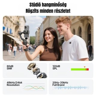 MAONO Wave T5 Csiptethető Vezeték Nélküli Zajszűrős Mikrofon Kit