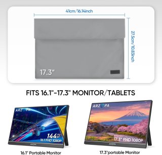 Arzopa Védőtok 17.3" Hordozható Monitorhoz