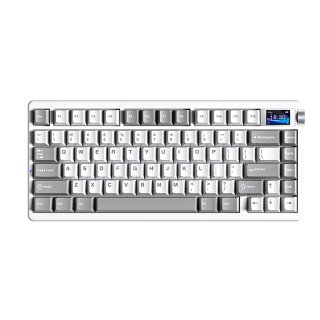 AULA NOVA 75 Vezeték Nélküli Mechanikus Gamer Billentyűzet - Fehér