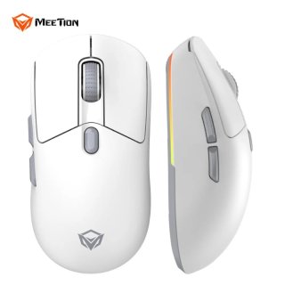 Meetion GW38 Tri-Mode Vezeték Nélküli Gamer Egér Dokkolóval - Fehér