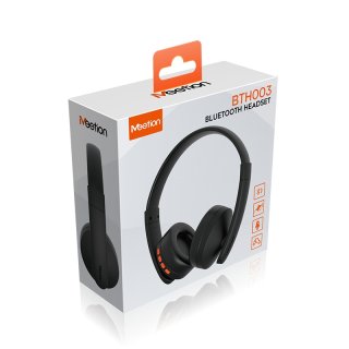 Meetion BTH003 Bluetooth Call Center Fejhallgató -Fekete