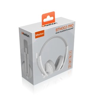 Meetion BTH003 Bluetooth Call Center Fejhallgató -Fehér