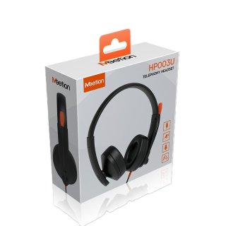Meetion HP003U USB Headset - Fekete