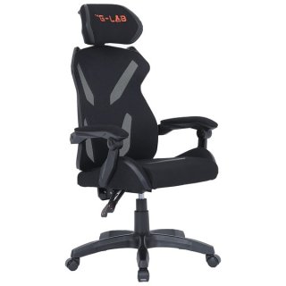 The G-Lab Gamer szék - KS BARIUM BLACK (fekete; állítható magasság; áll. kartámasz)